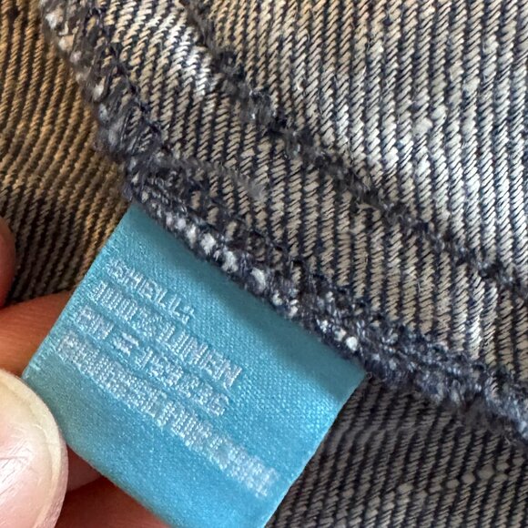 J. McLaughlin Linen Denim Color Shirt Jacket - Picture 10 of 10